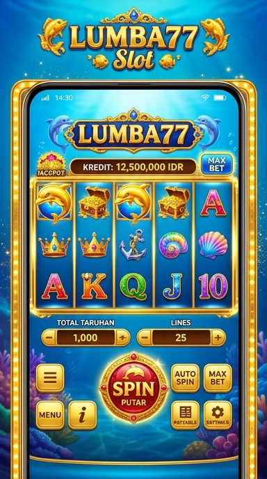 Tampilan aplikasi lumba77 yang sederhana dan efisien.